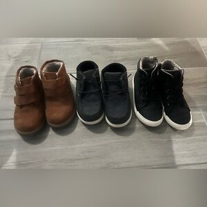 3 pair of toddler boys shoes size 10